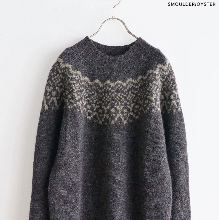 Nor' Easterly 2ply Raglan Crew Neck Nordic Kint